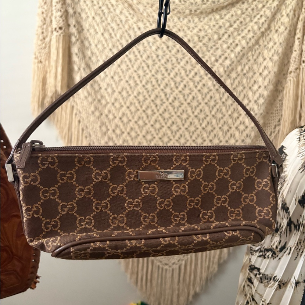 Gucci Tan Monogram Shoulder Bag